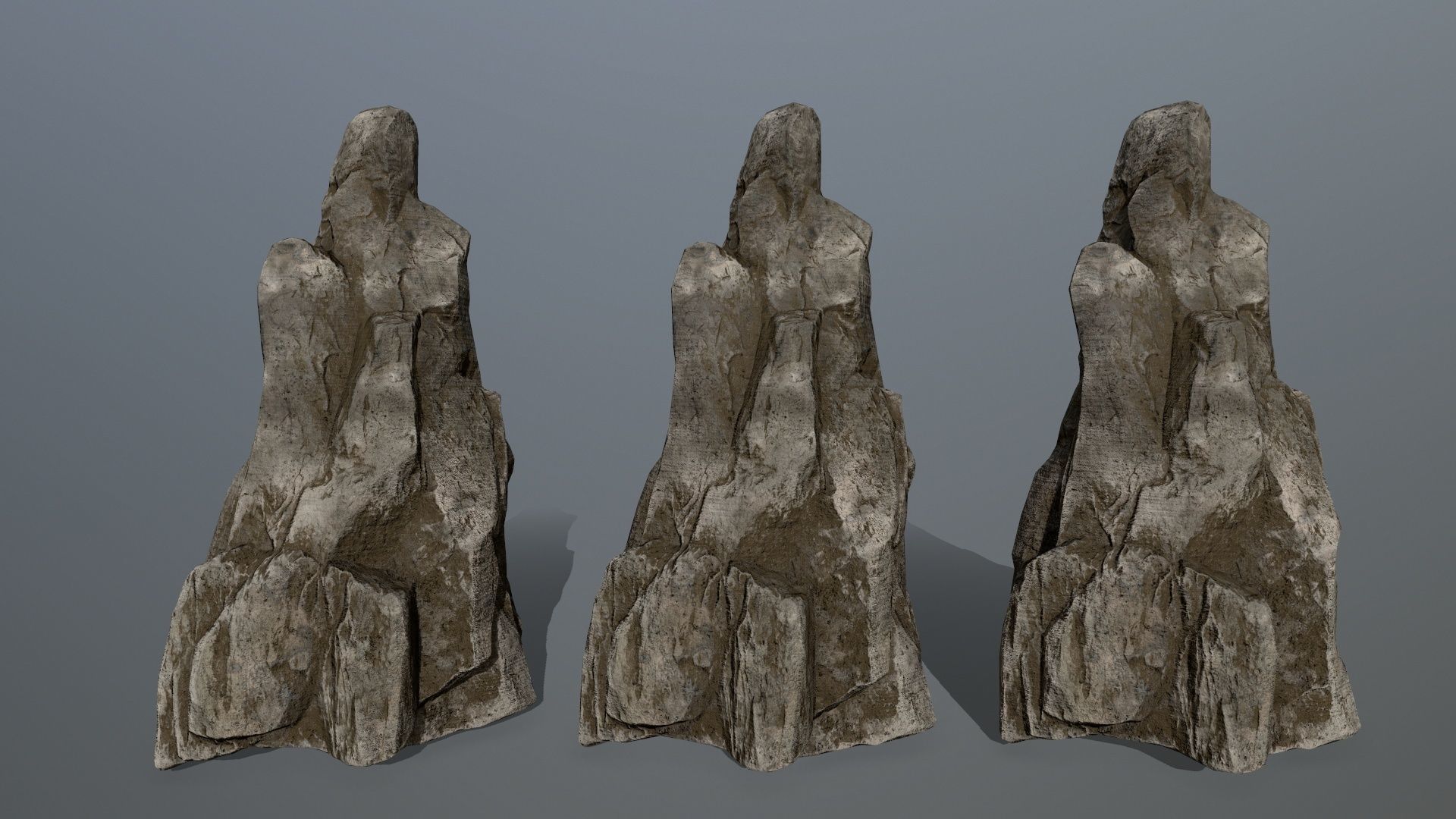 rocks rock Low-poly 3D model_15