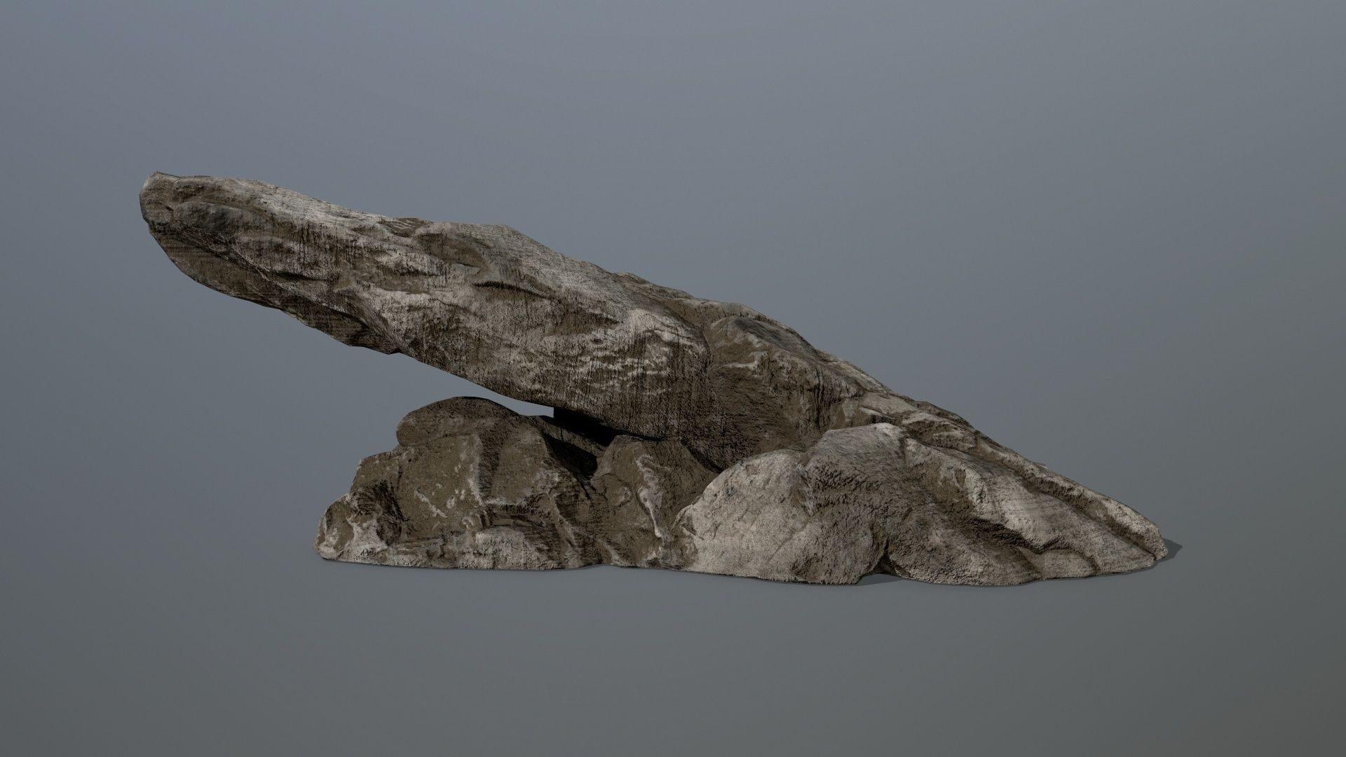 rocks rock Low-poly 3D model_2