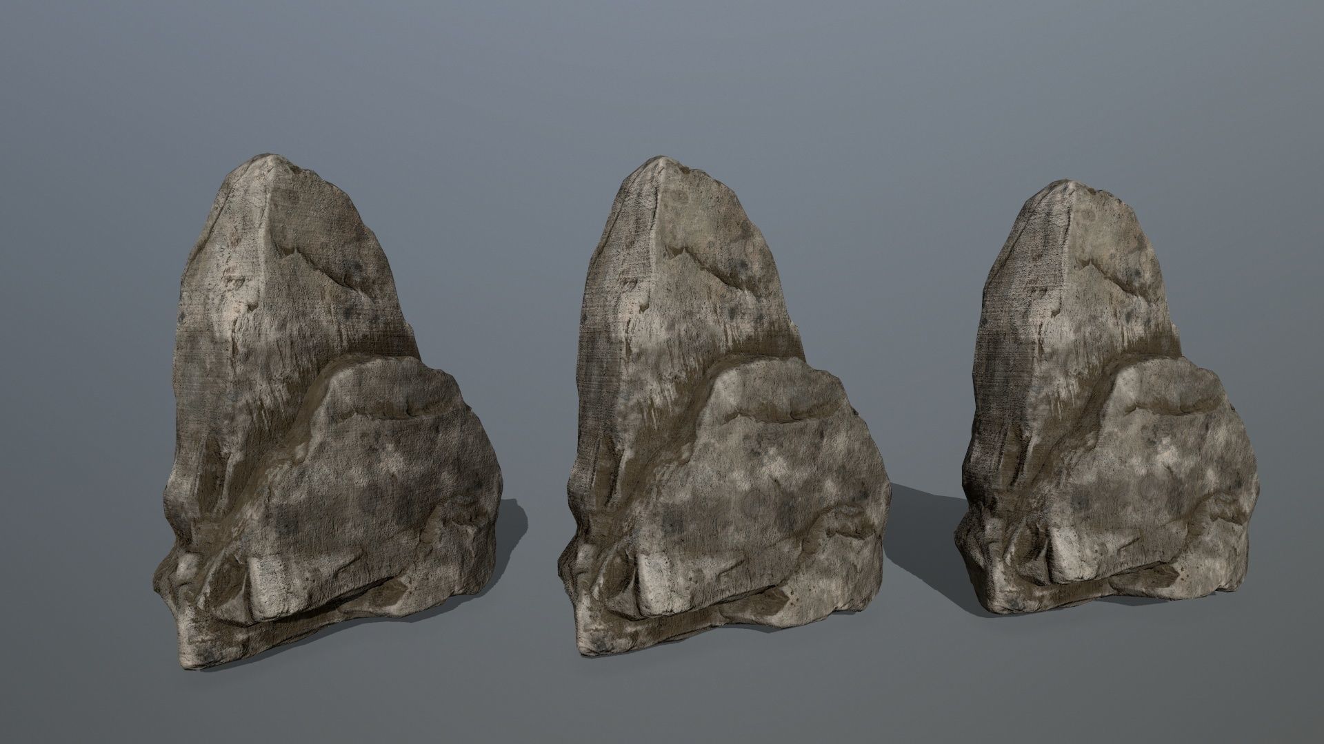 rocks rock Low-poly 3D model_29
