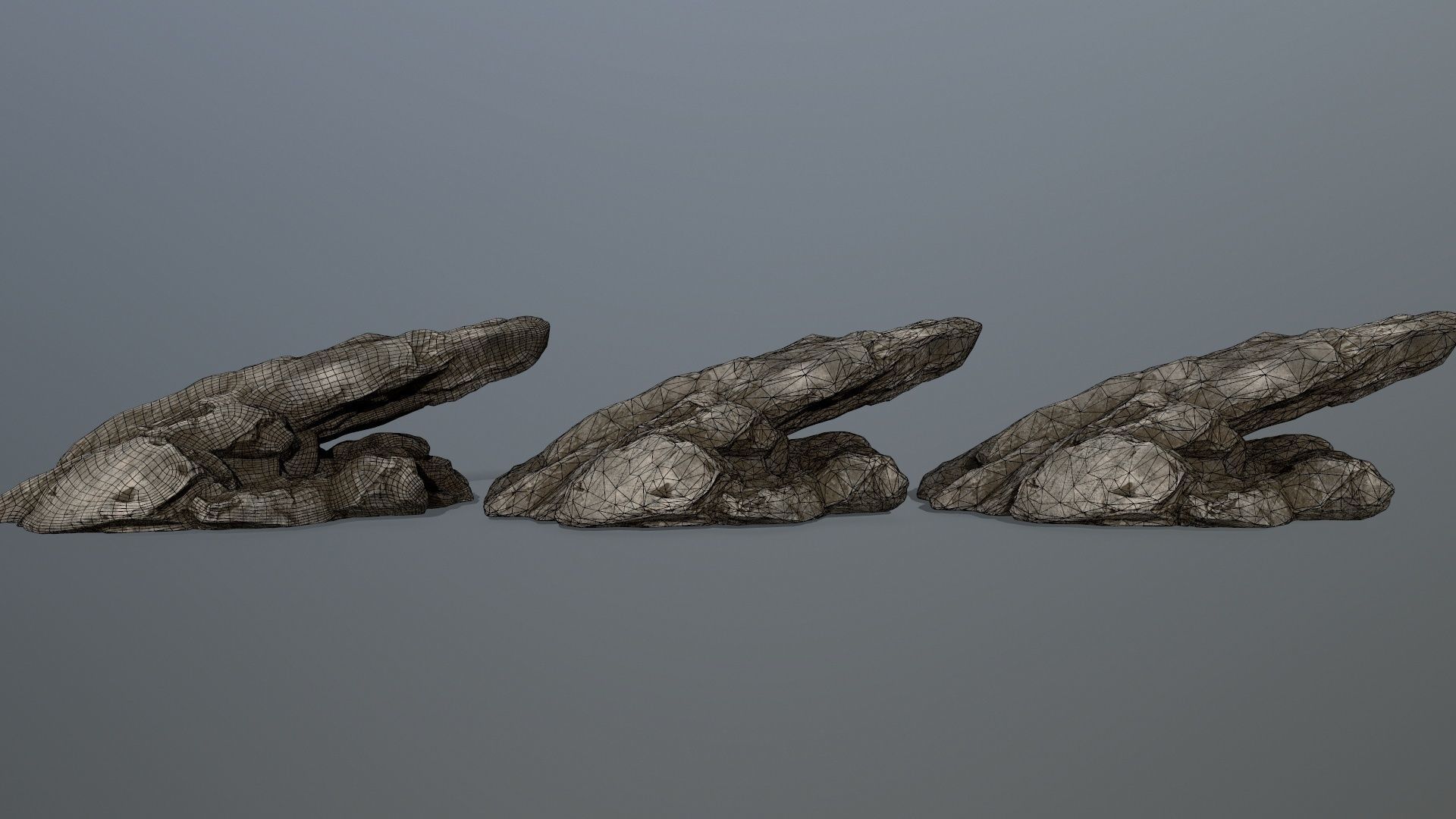 rocks rock Low-poly 3D model_22