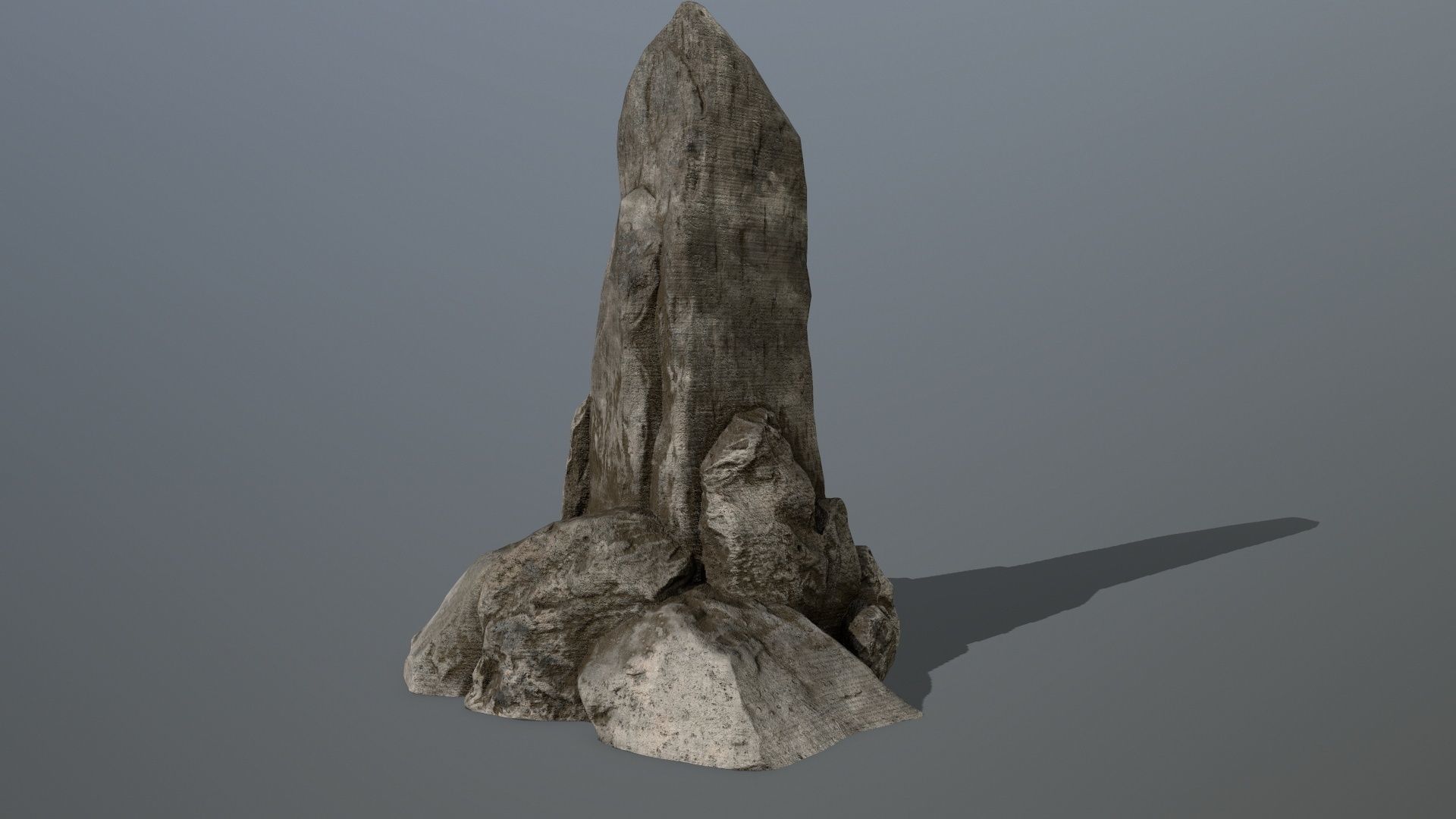 rocks rock Low-poly 3D model_9