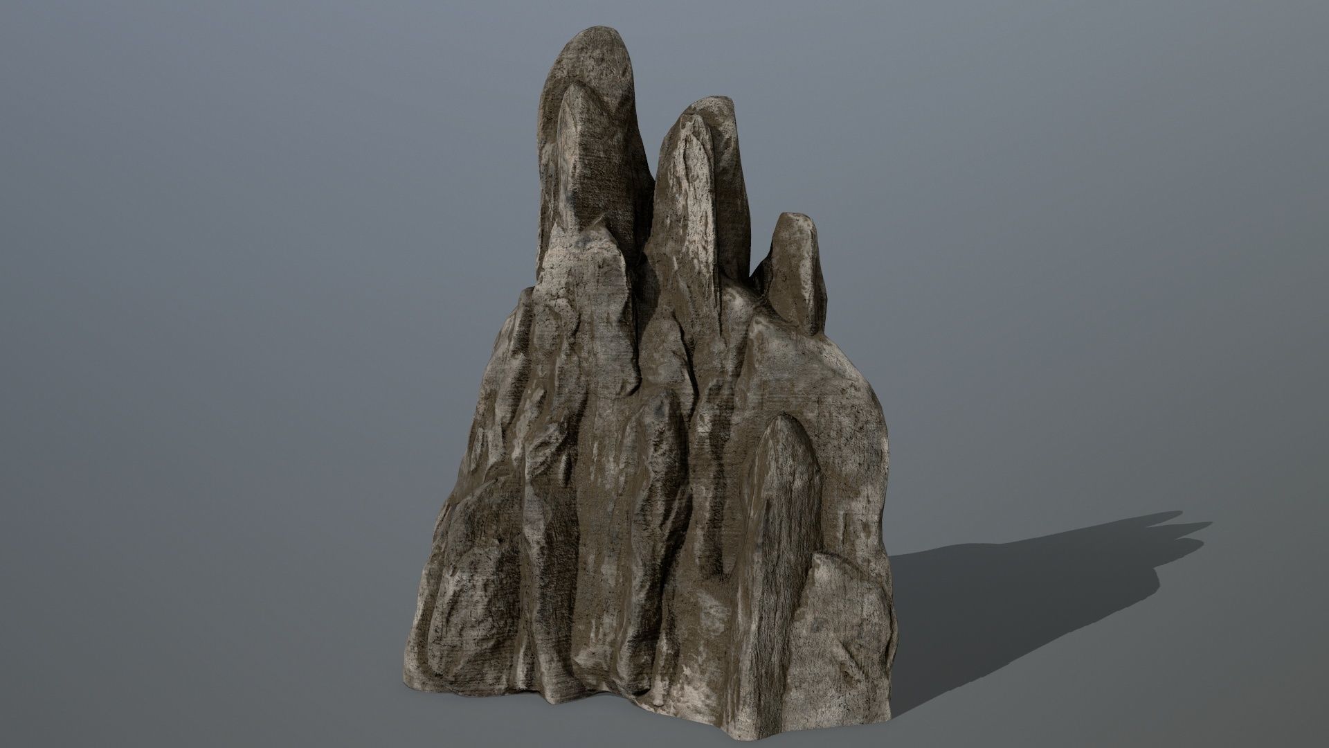 rocks rock Low-poly 3D model_8