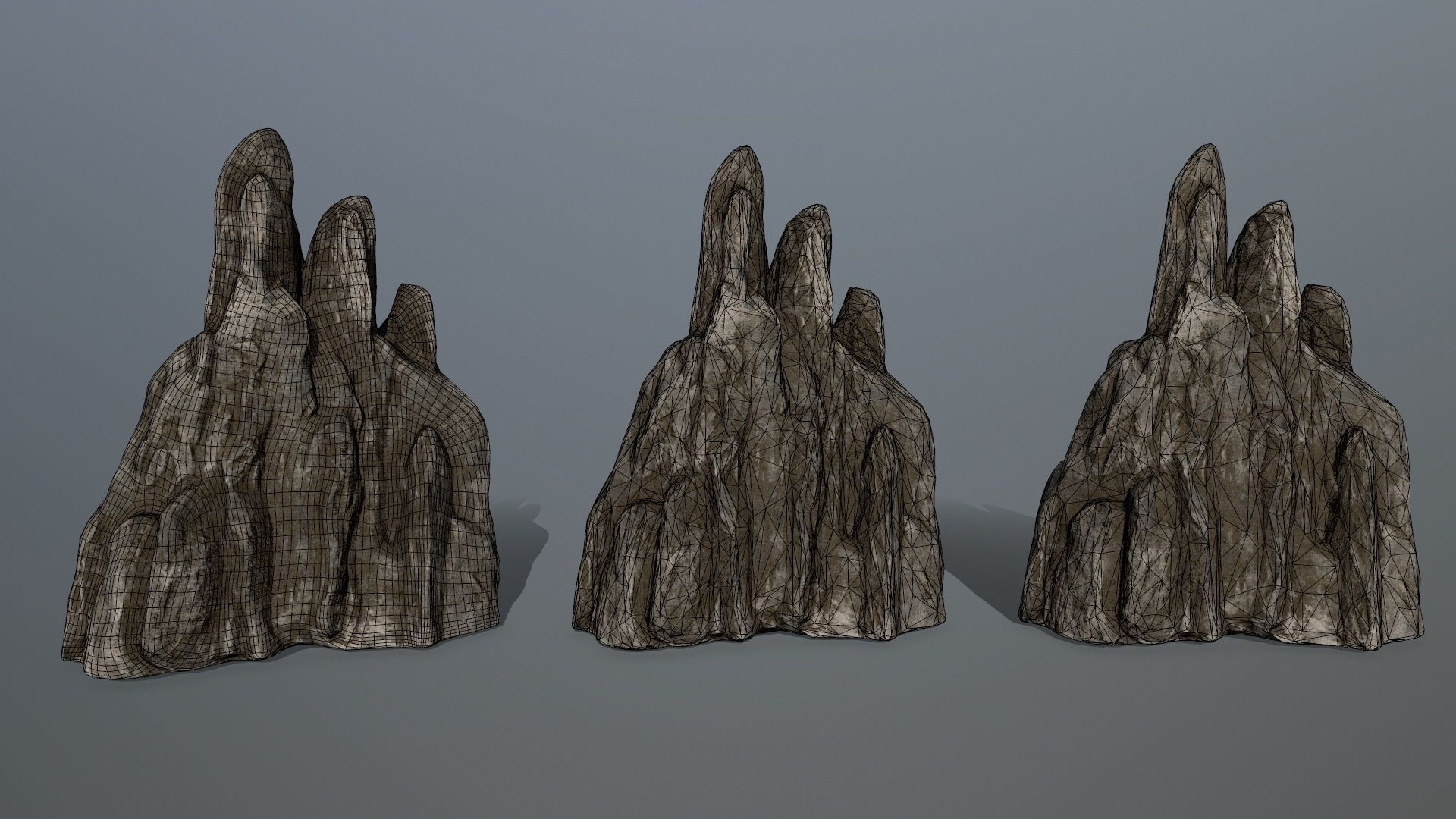 rocks rock Low-poly 3D model_26