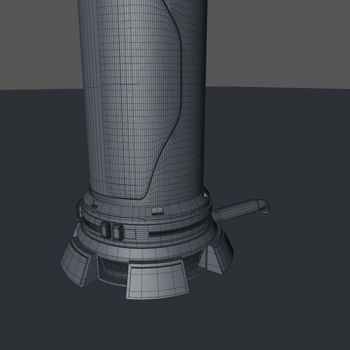 Sci Fi Liquid Container 3D model_11