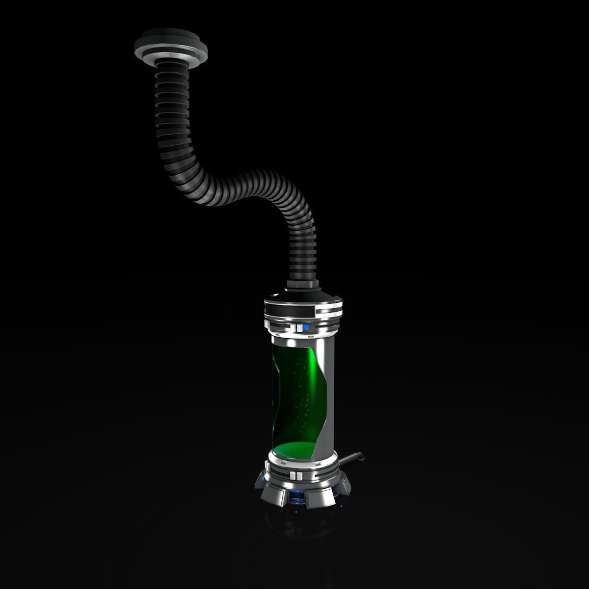 Sci Fi Liquid Container 3D model_1