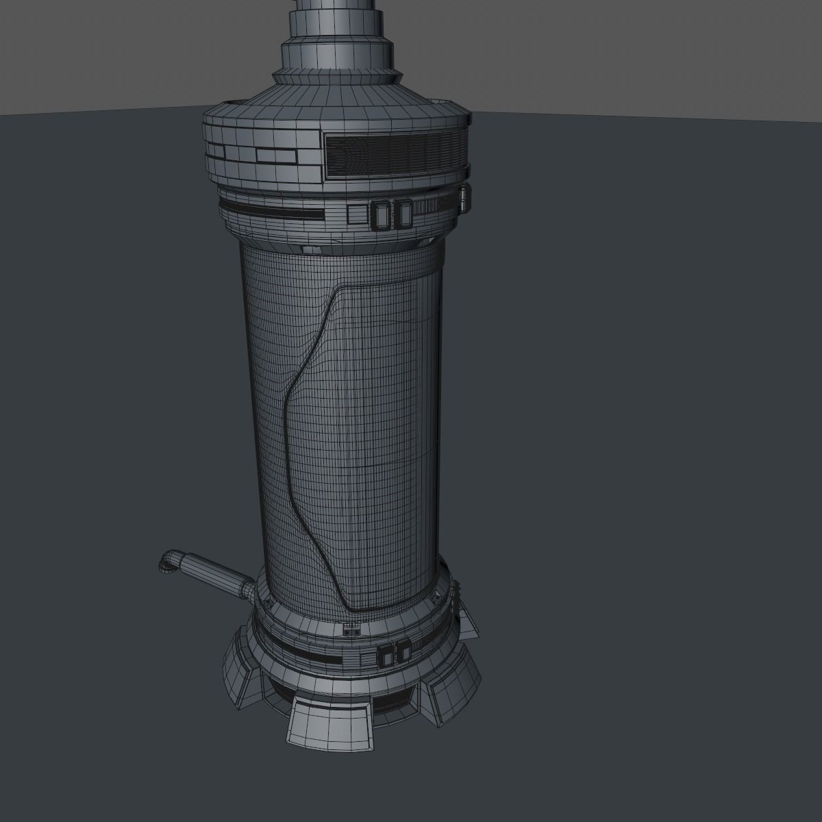 Sci Fi Liquid Container 3D model_10