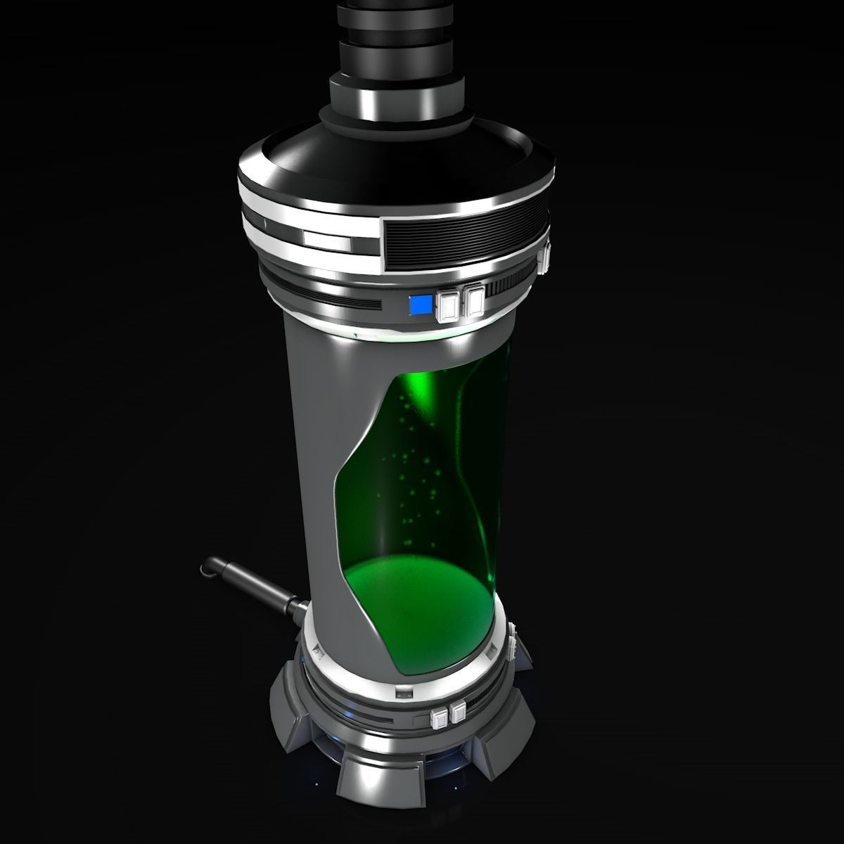 Sci Fi Liquid Container 3D model_7