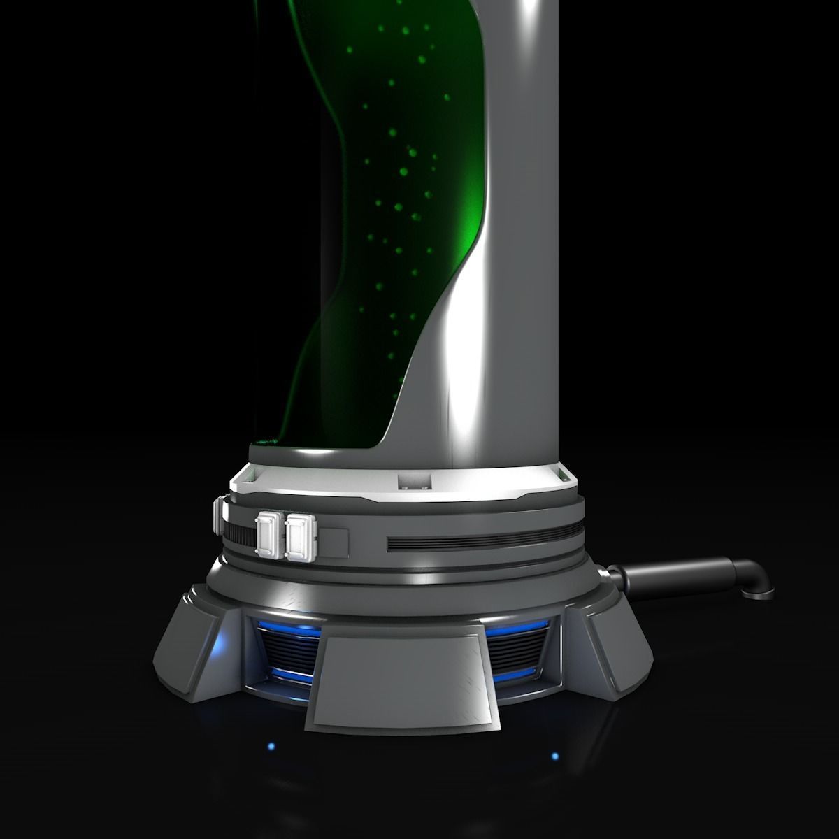 Sci Fi Liquid Container 3D model_4