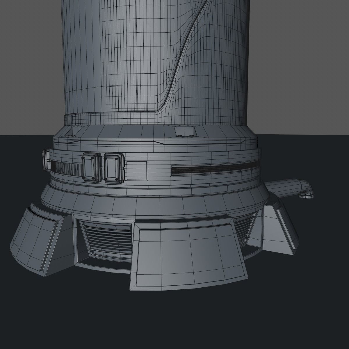 Sci Fi Liquid Container 3D model_12