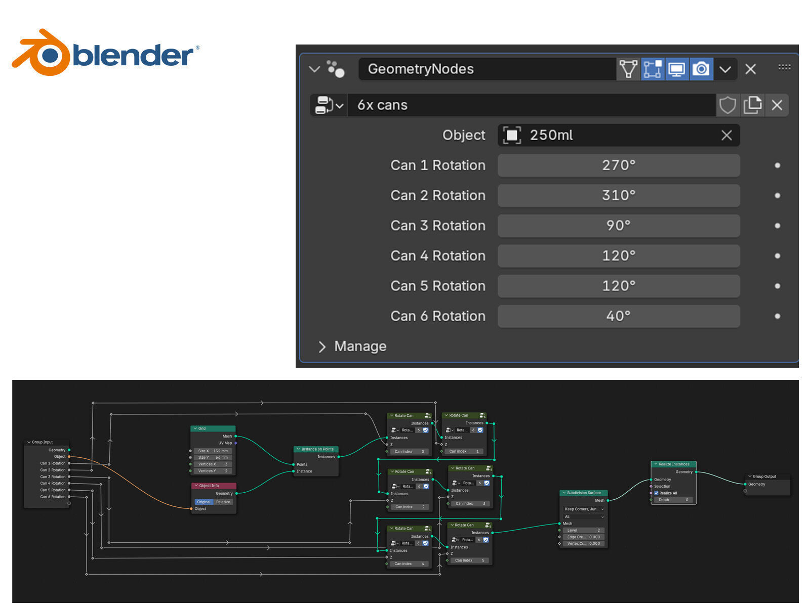 6 pack 250ml beverage cans in a plastic shrinkwrap 3D model_10