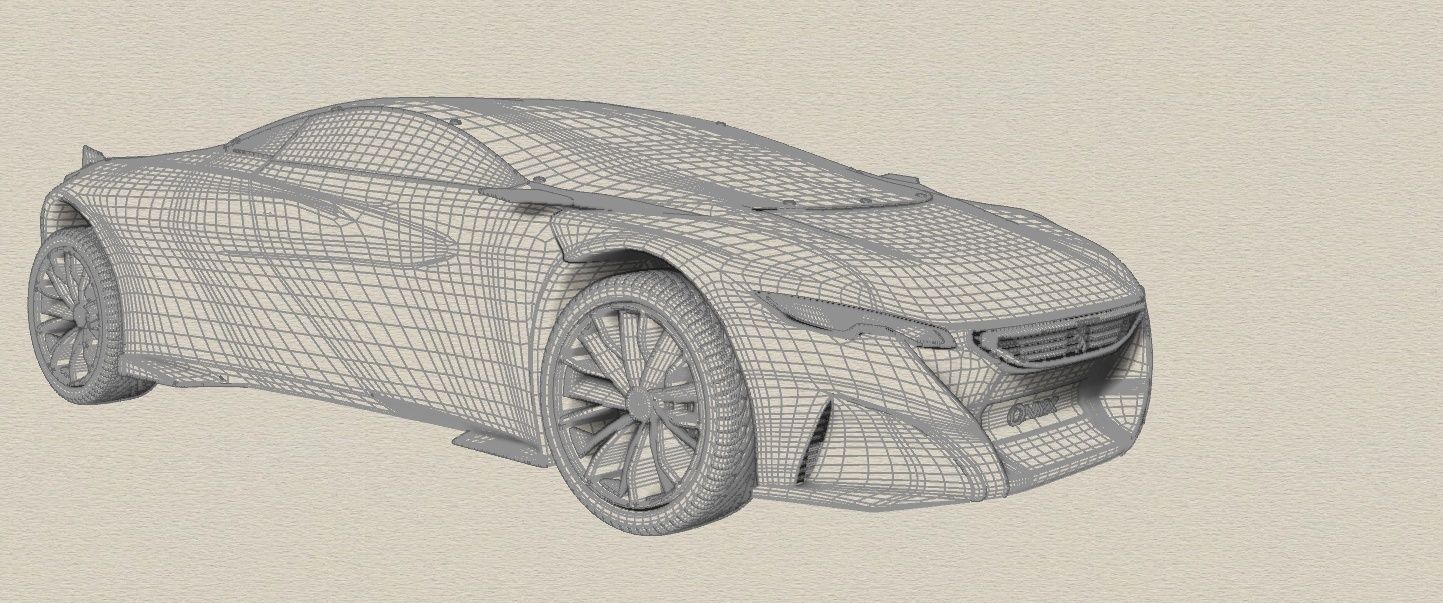 Peugeot Onyx Concept - IGES model 3D model_1