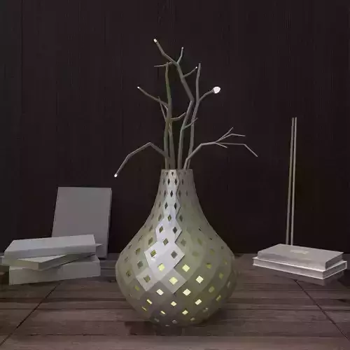 Parametric vase flower lamp