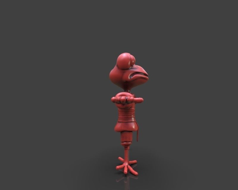 Stylized Frog Ninja 3D print model