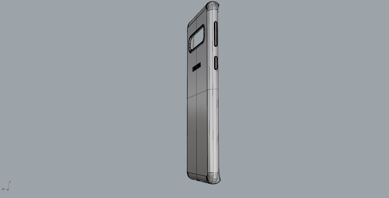 SAMSUNG Galaxy S10 case design 3D print model_10