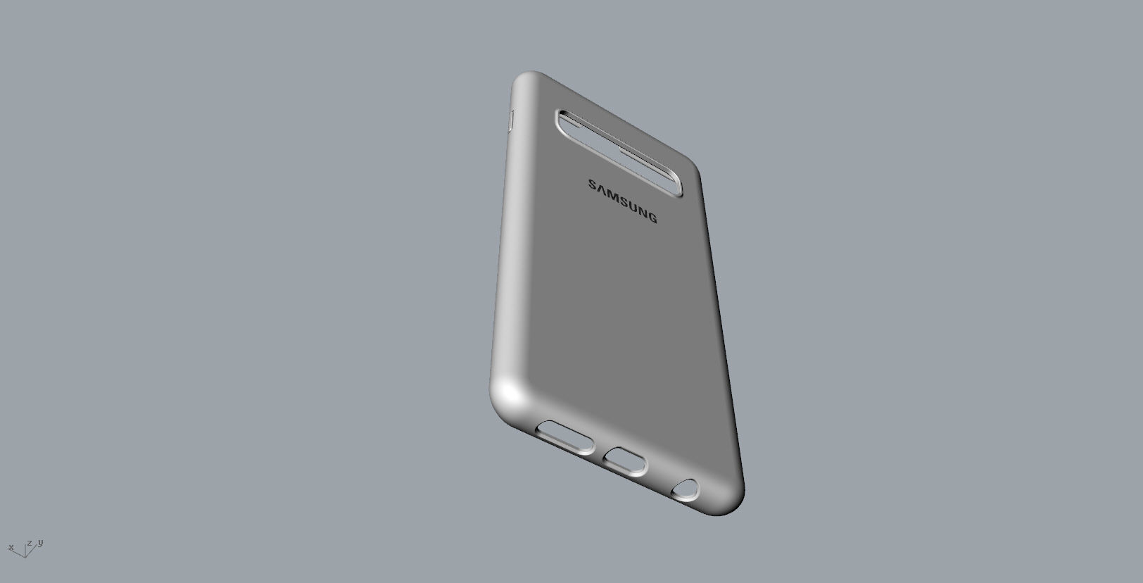 SAMSUNG Galaxy S10 case design 3D print model_18