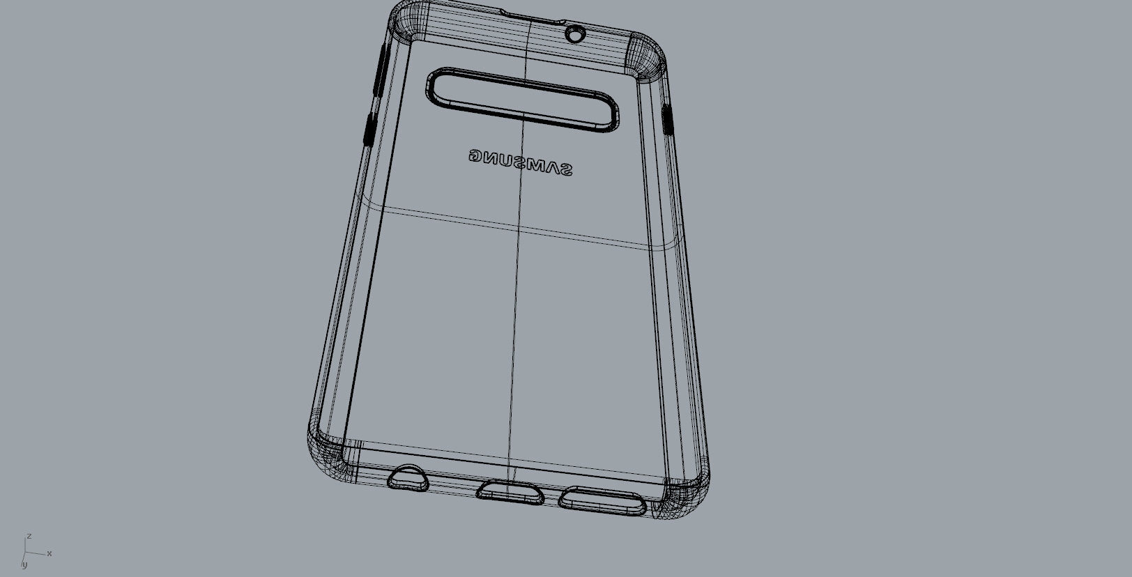 SAMSUNG Galaxy S10 case design 3D print model_25