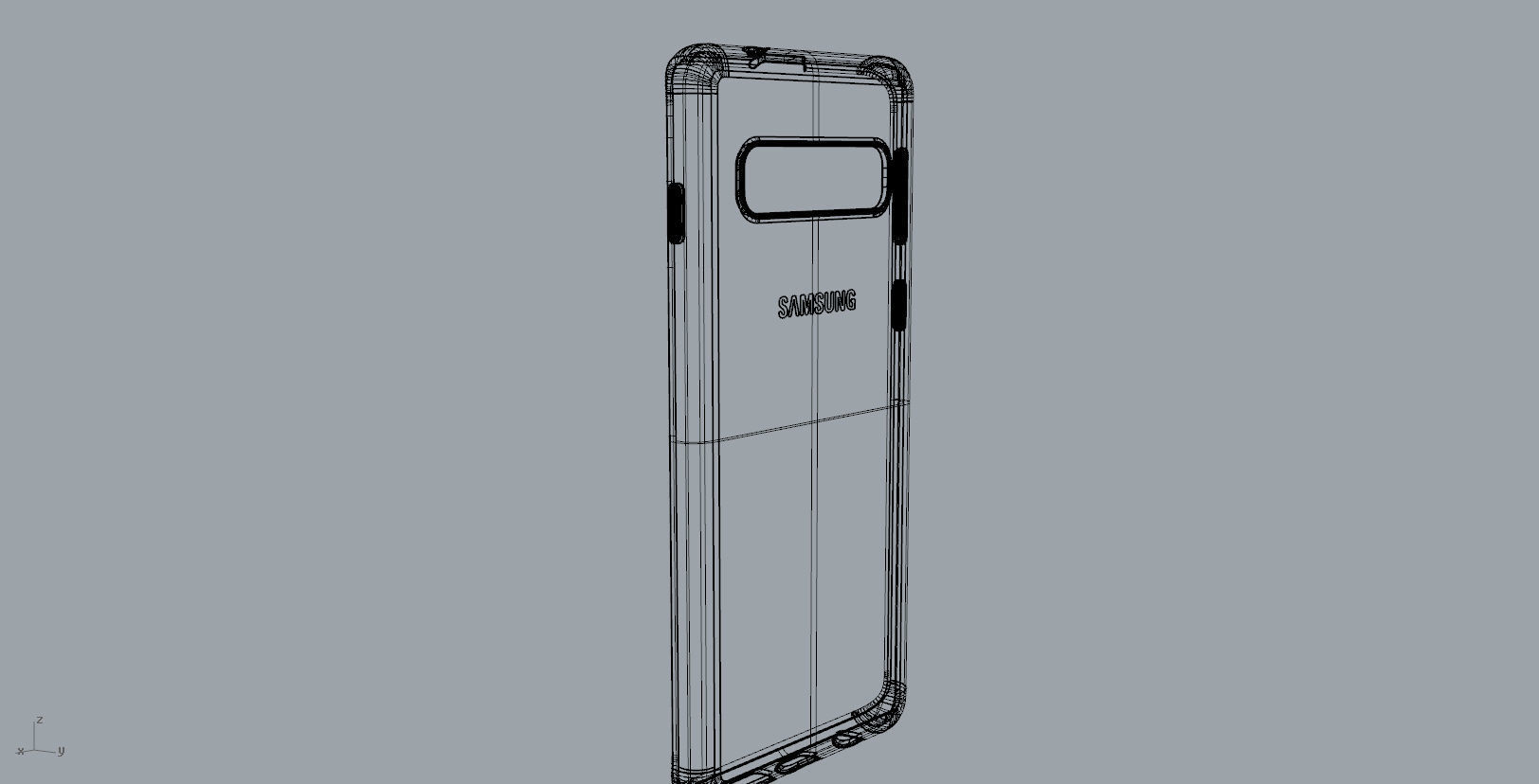 SAMSUNG Galaxy S10 case design 3D print model_21