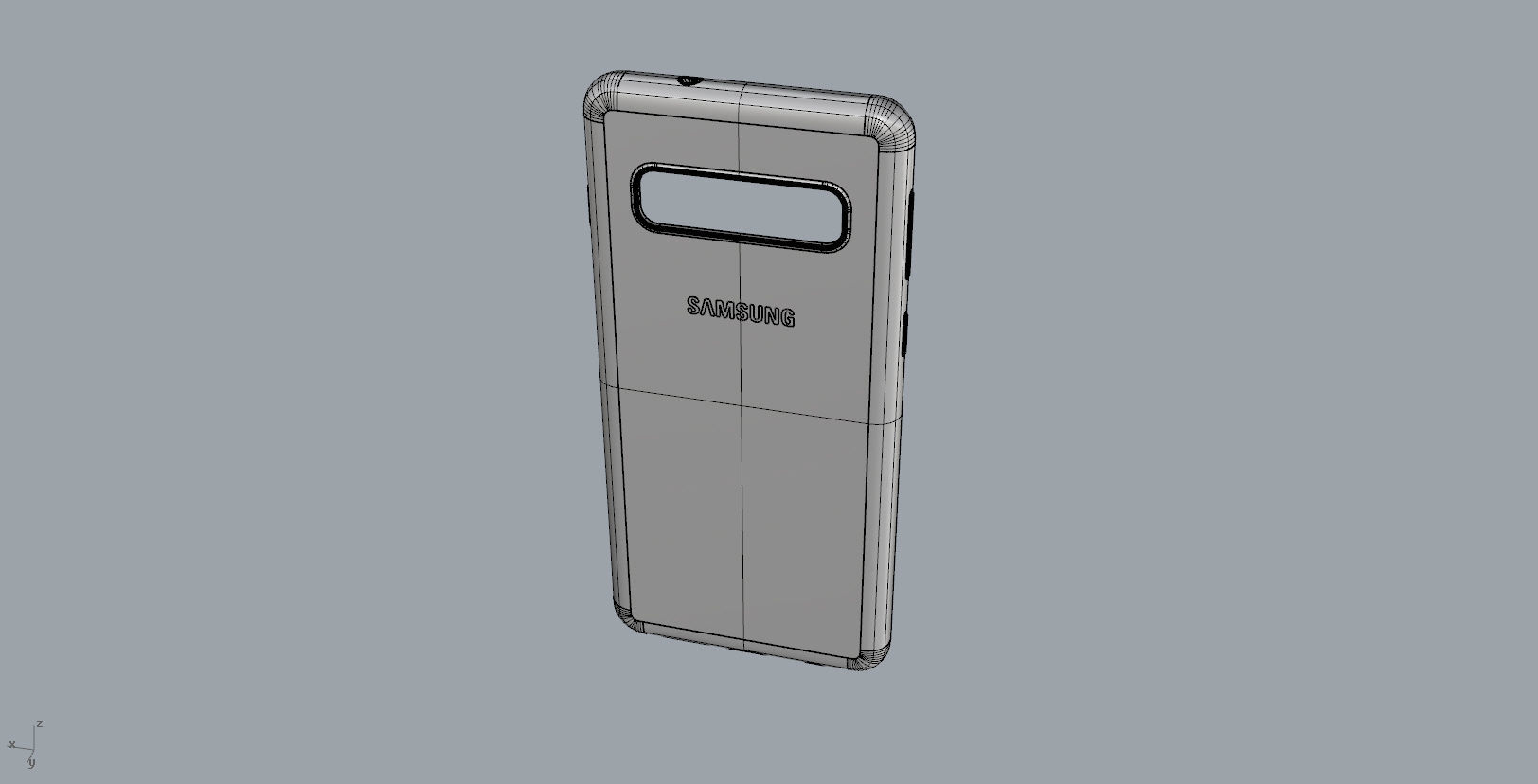 SAMSUNG Galaxy S10 case design 3D print model_16