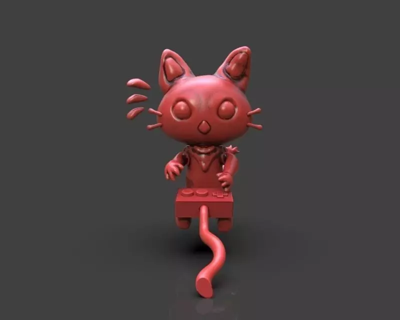 Gamer Cat 3D print model