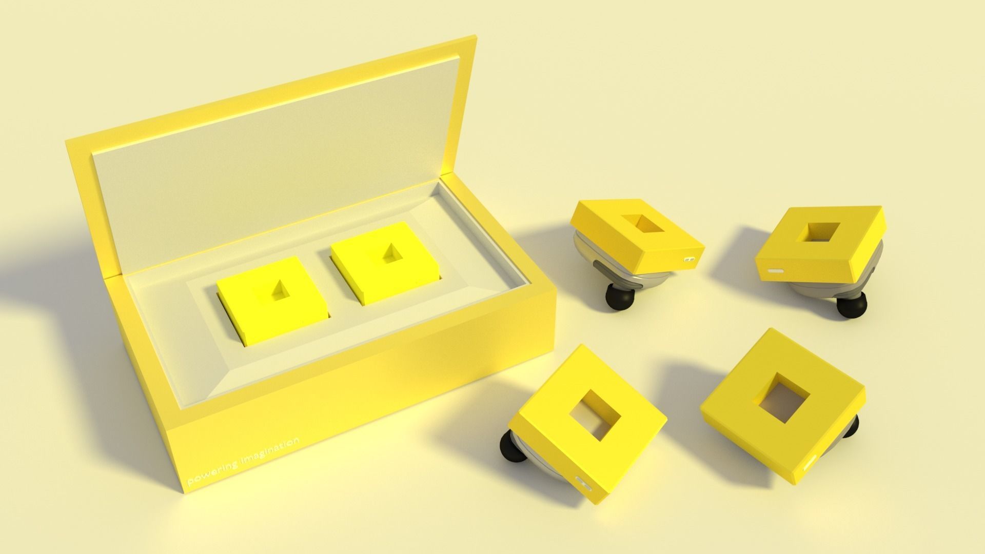 RoPods pair of squares 3D model_3