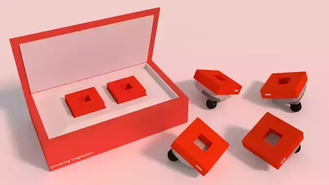 RoPods pair of squares 3D model