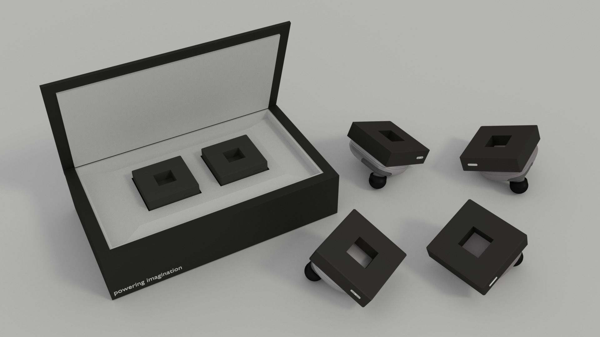 RoPods pair of squares 3D model_2