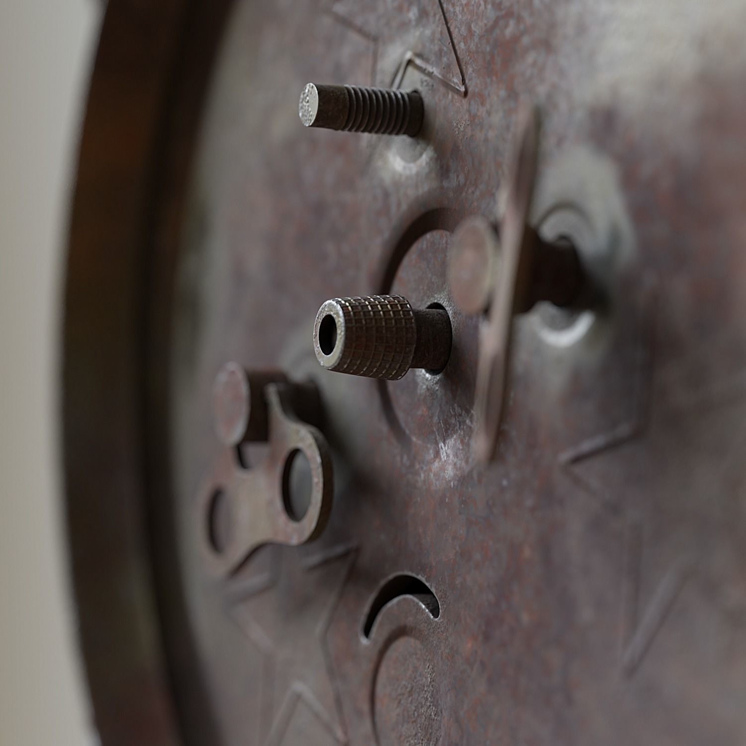 Old Alarm Clock Low-poly 3D model_4