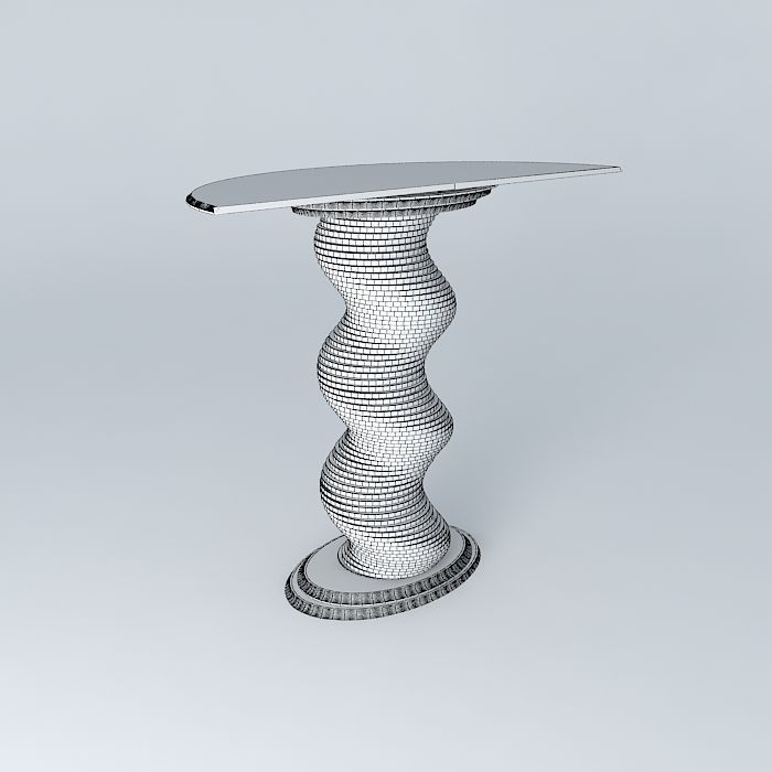 console table Free 3D model_4