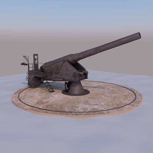 WW I Cannon 3D model