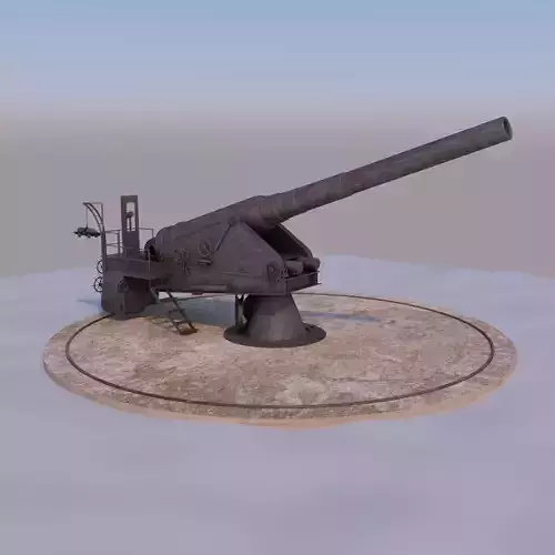 WW I Cannon 3D model