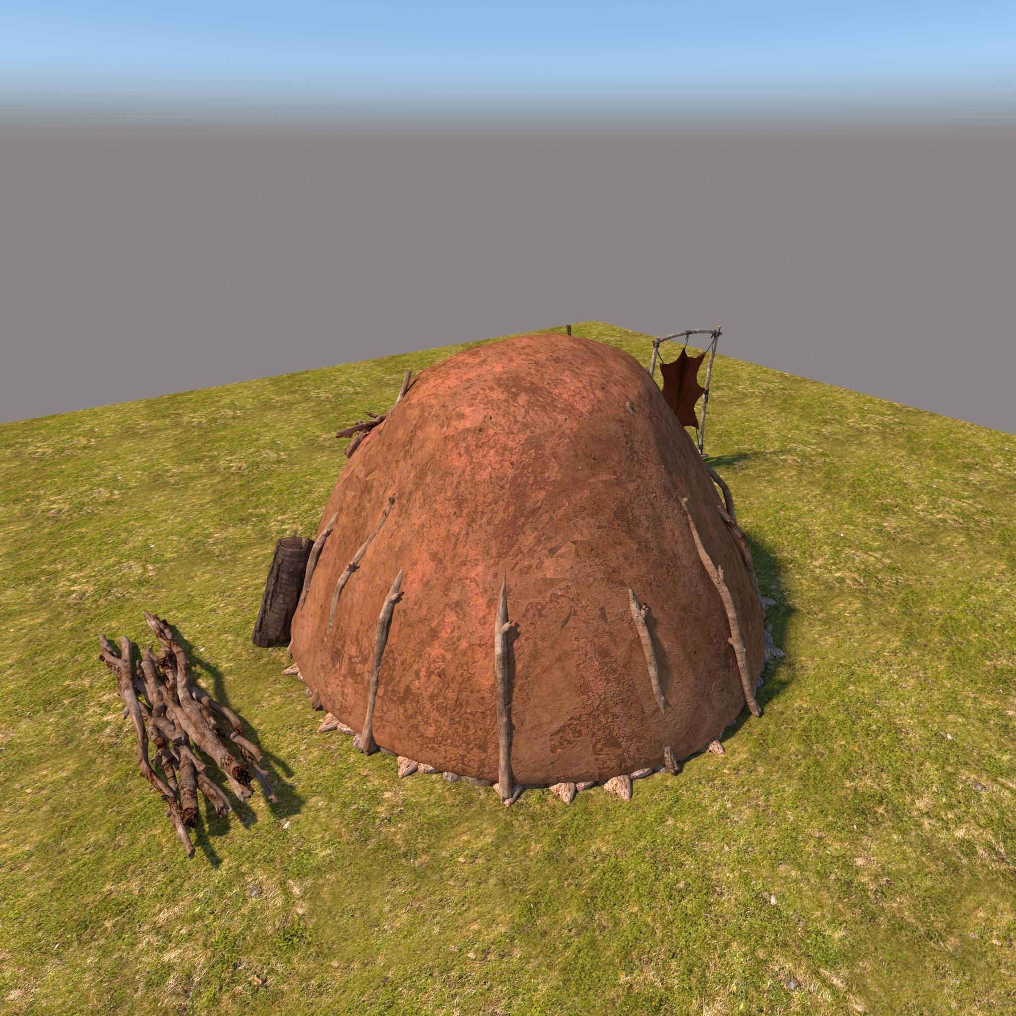 Neolithic House 3D model 3D model_12