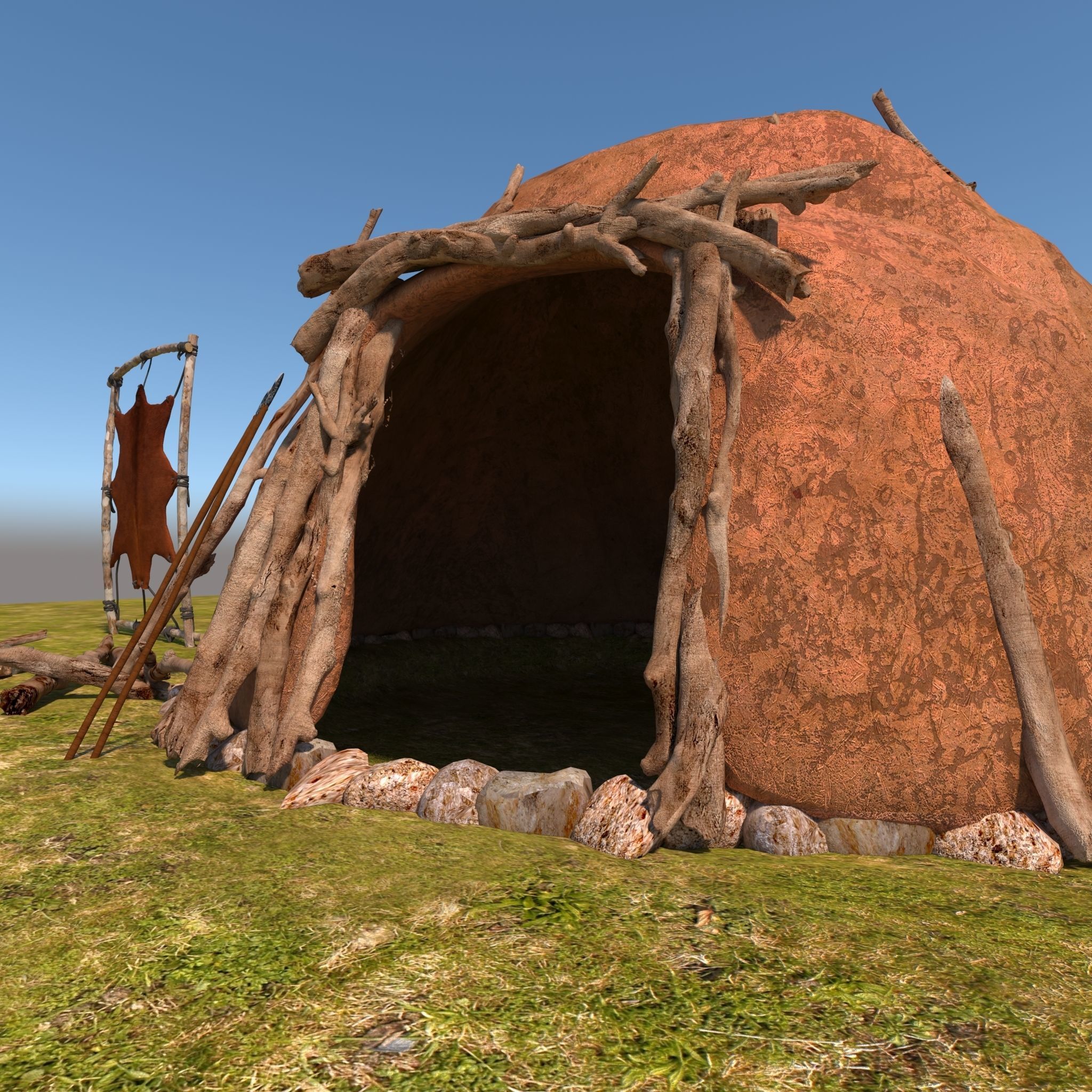 Neolithic House 3D model 3D model_6