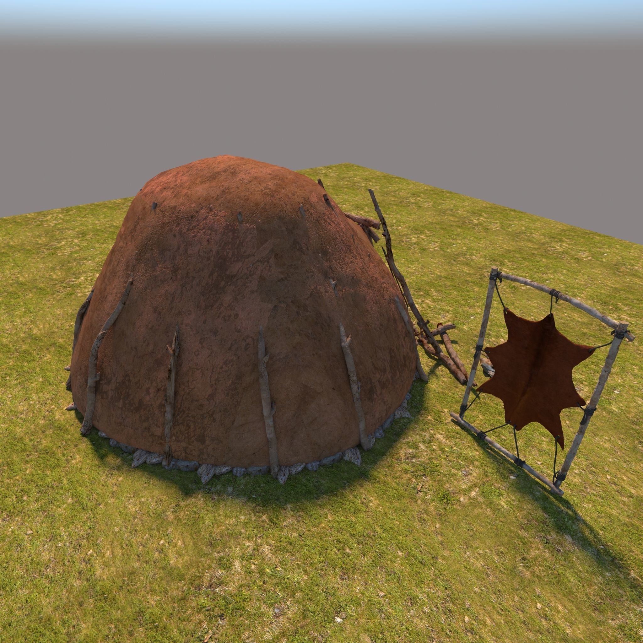 Neolithic House 3D model 3D model_10