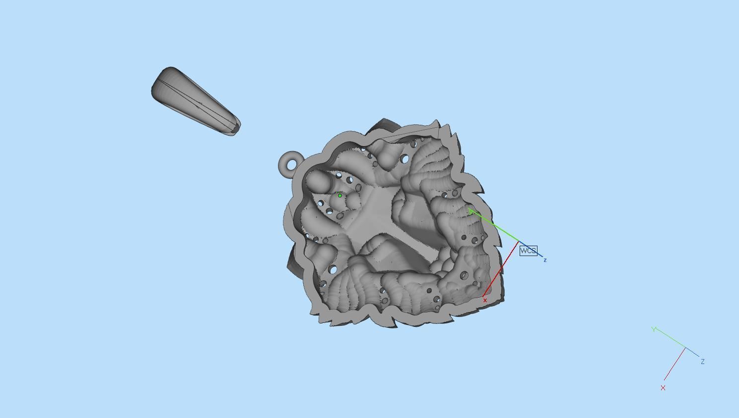 pendant lion 3D print model_6