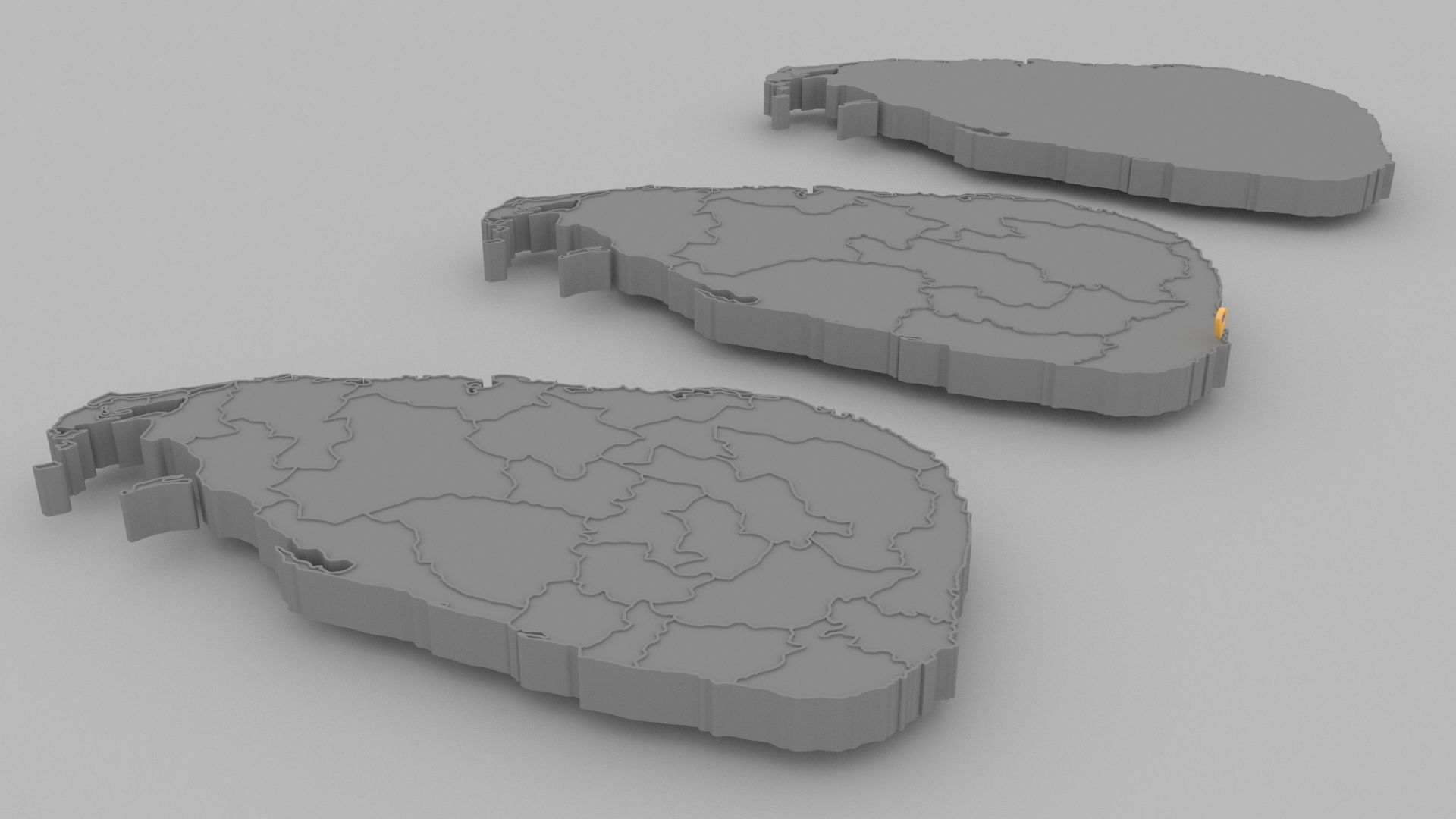 Sri Lanka Map 3D model_8