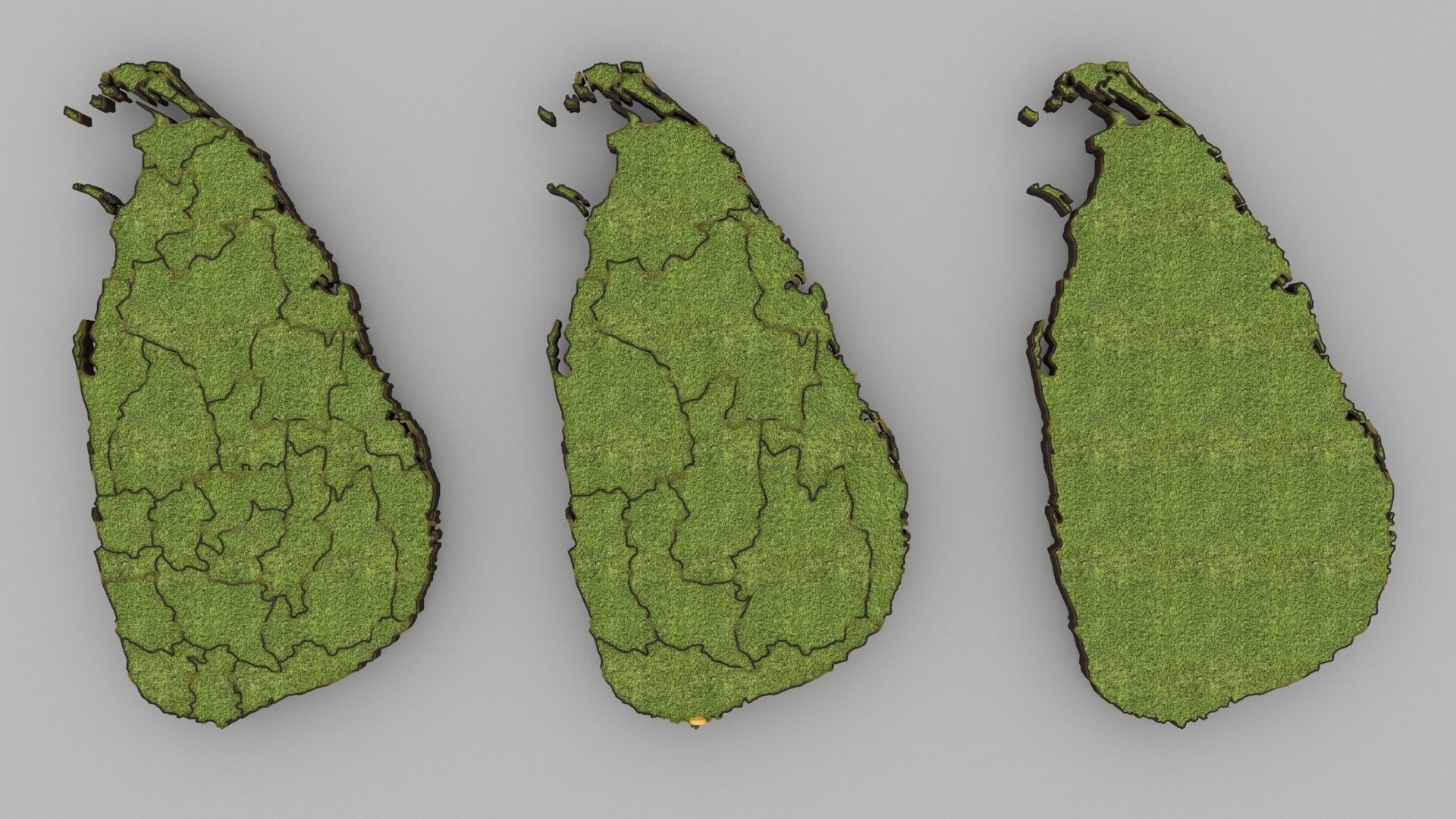 Sri Lanka Map 3D model_2