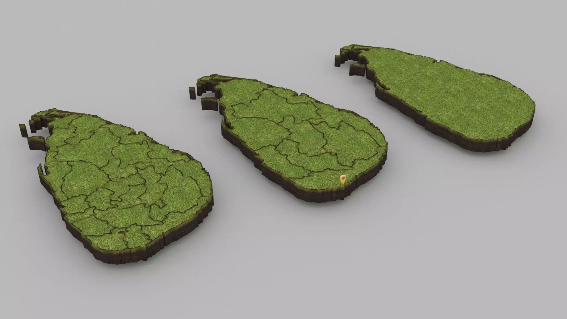 Sri Lanka Map 3D model_0