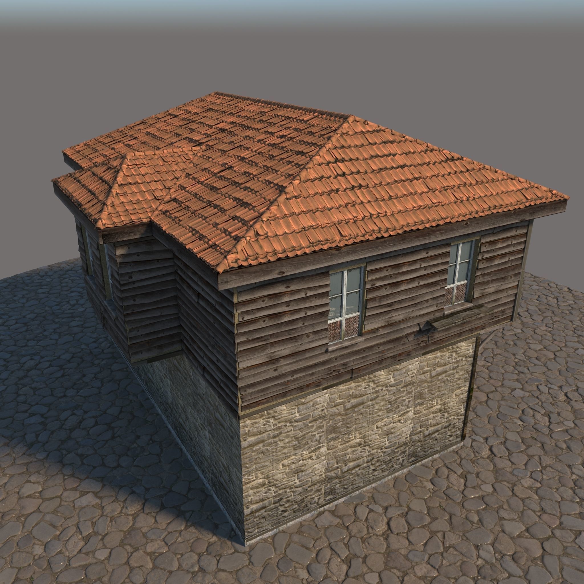 Old Wooden House 3D model_14