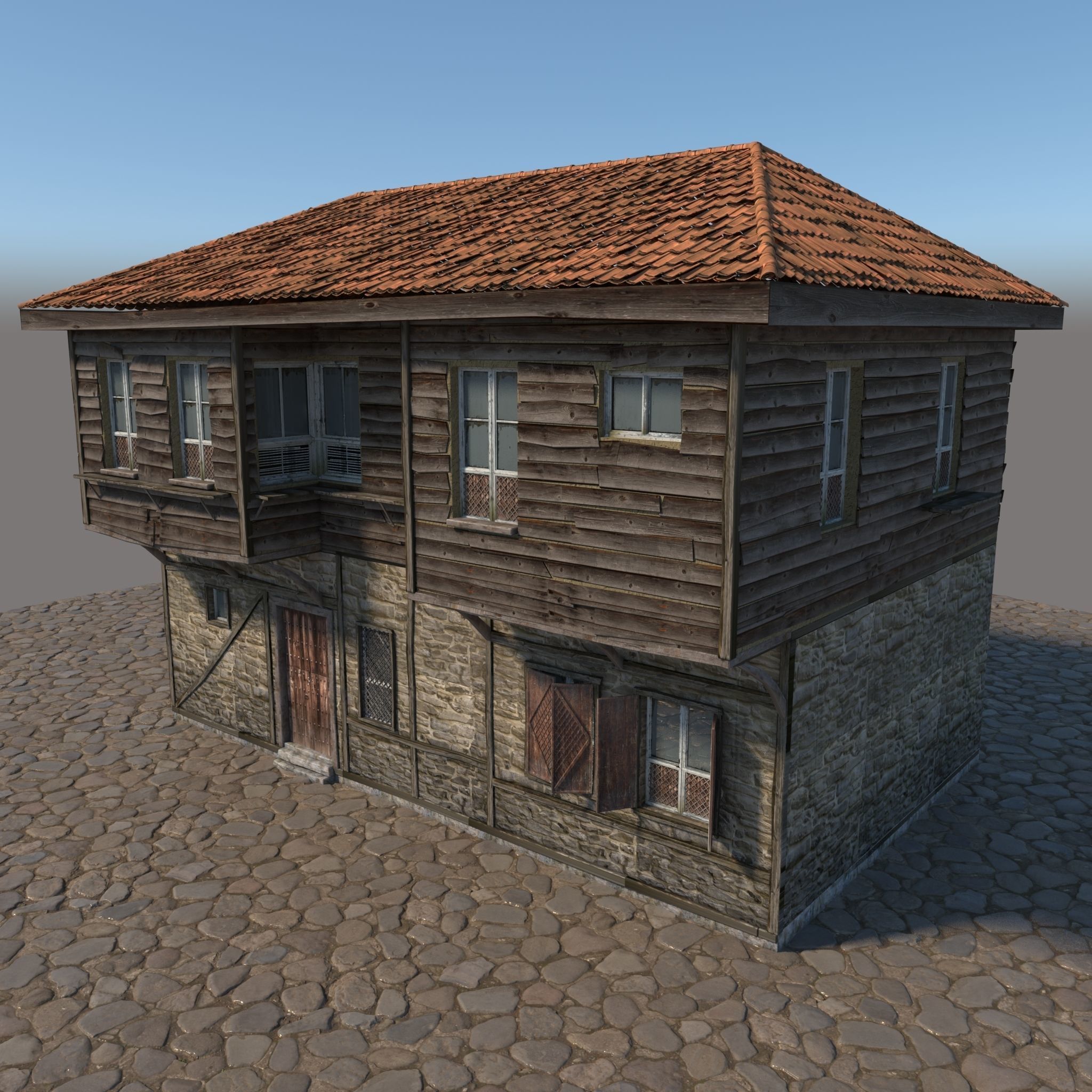 Old Wooden House 3D model_18