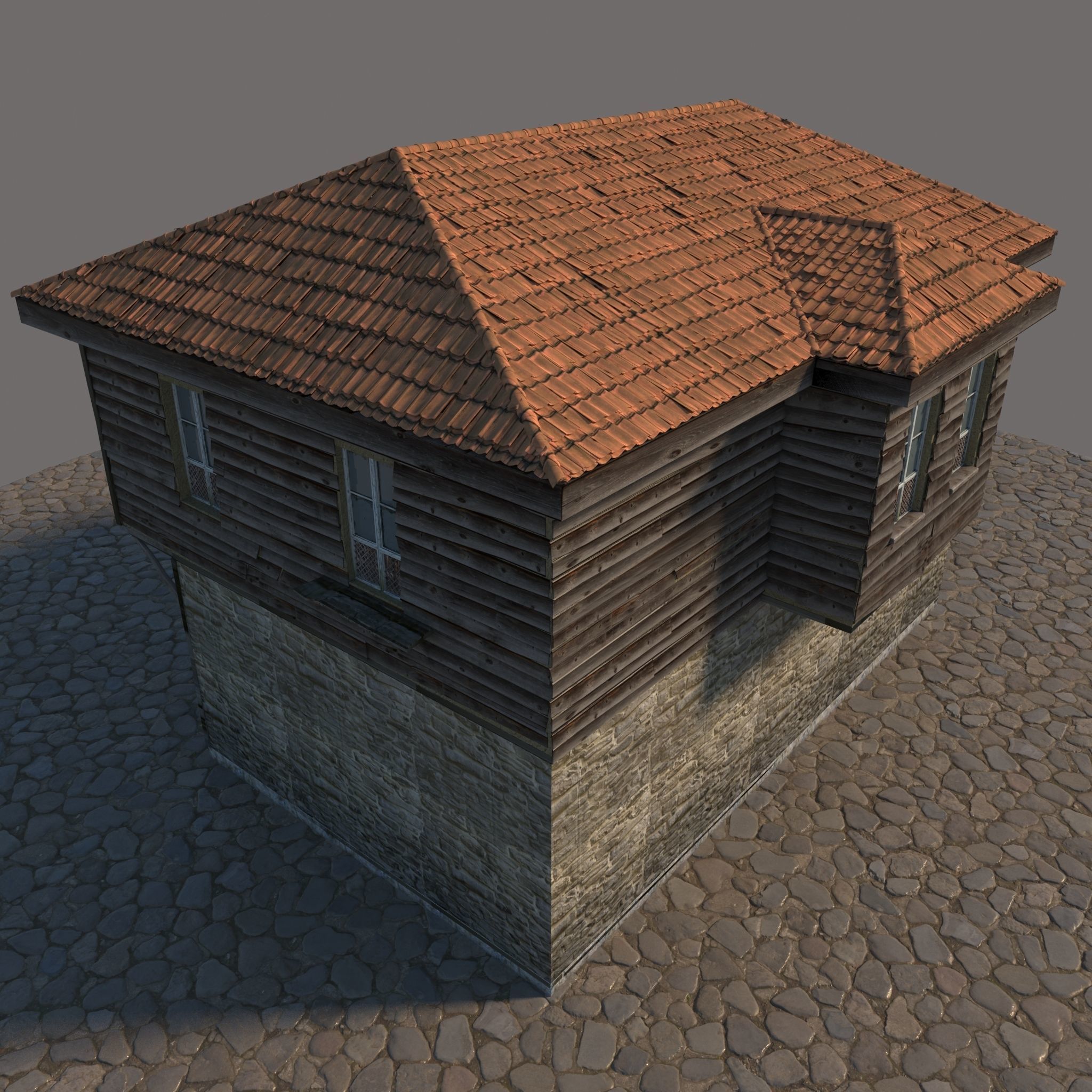 Old Wooden House 3D model_16