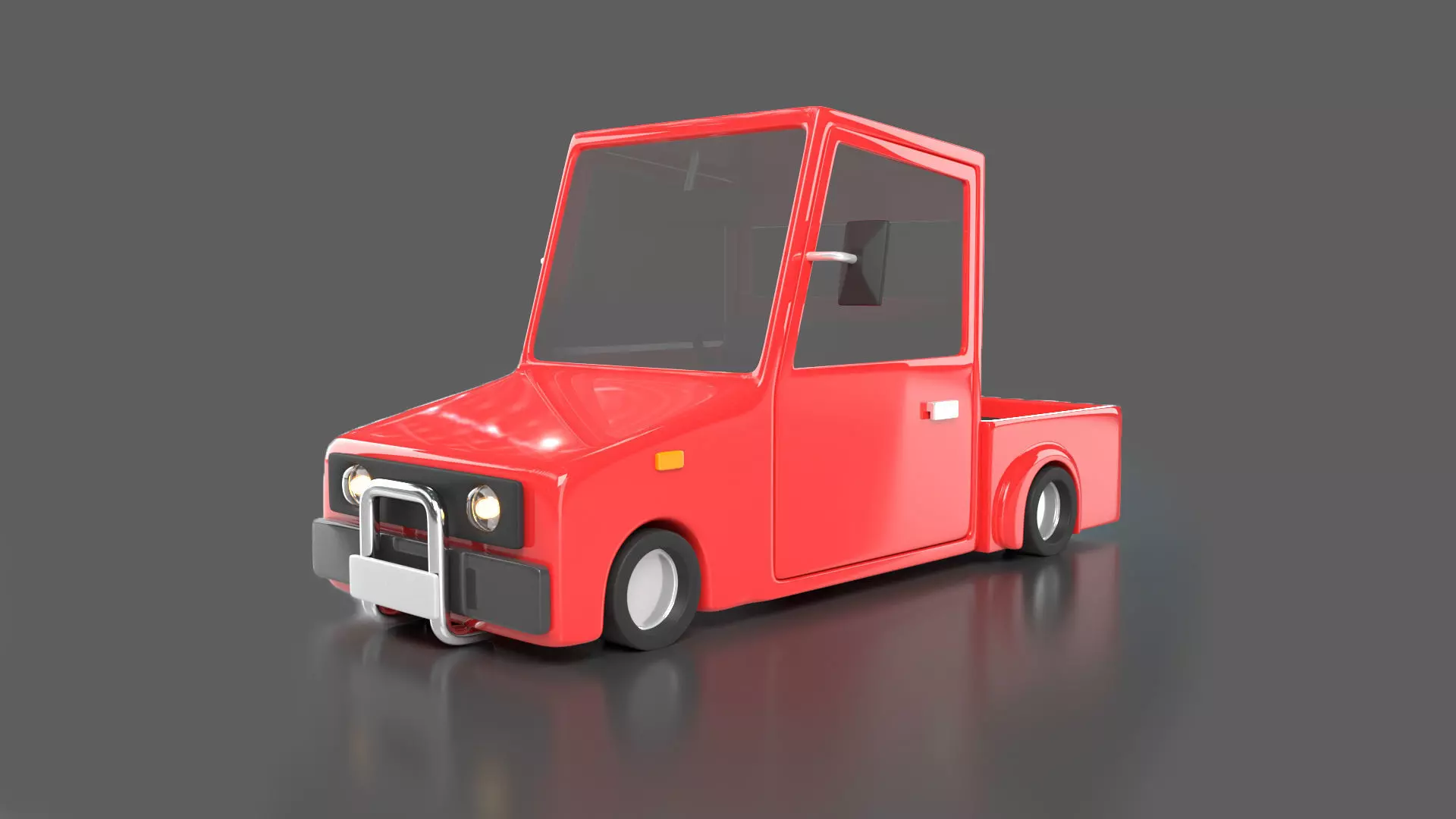 Cartoon car Free 3D model_0