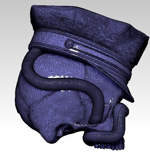 Realistic Police Snake  3D print model_3