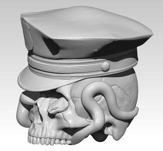 Realistic Police Snake  3D print model_2