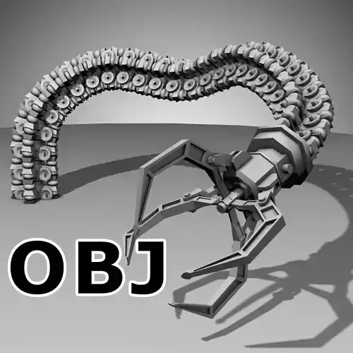 Robot Mechanic Arm OBJ - style one