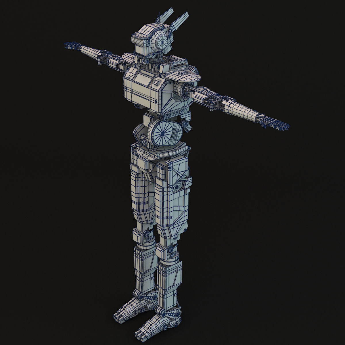Chappie star wars robot 3D model_4