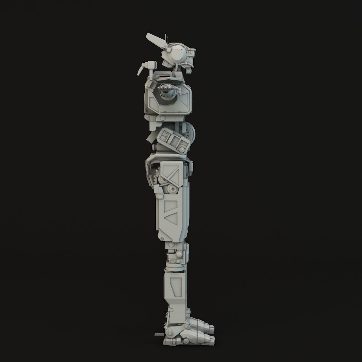 Chappie star wars robot 3D model_2