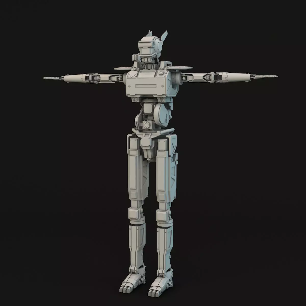 Chappie star wars robot 3D model_0