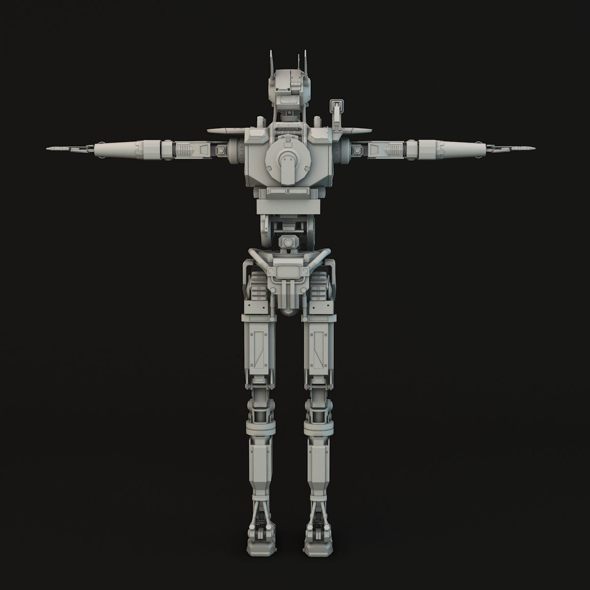 Chappie star wars robot 3D model_3