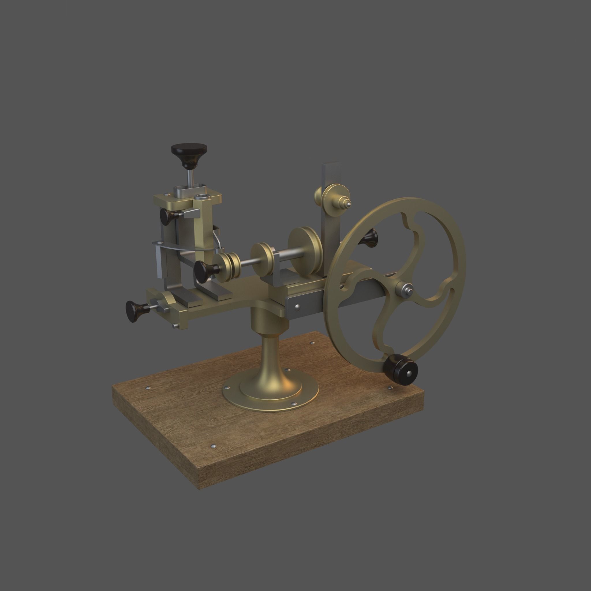 Mechanism steam engine 3D model_6
