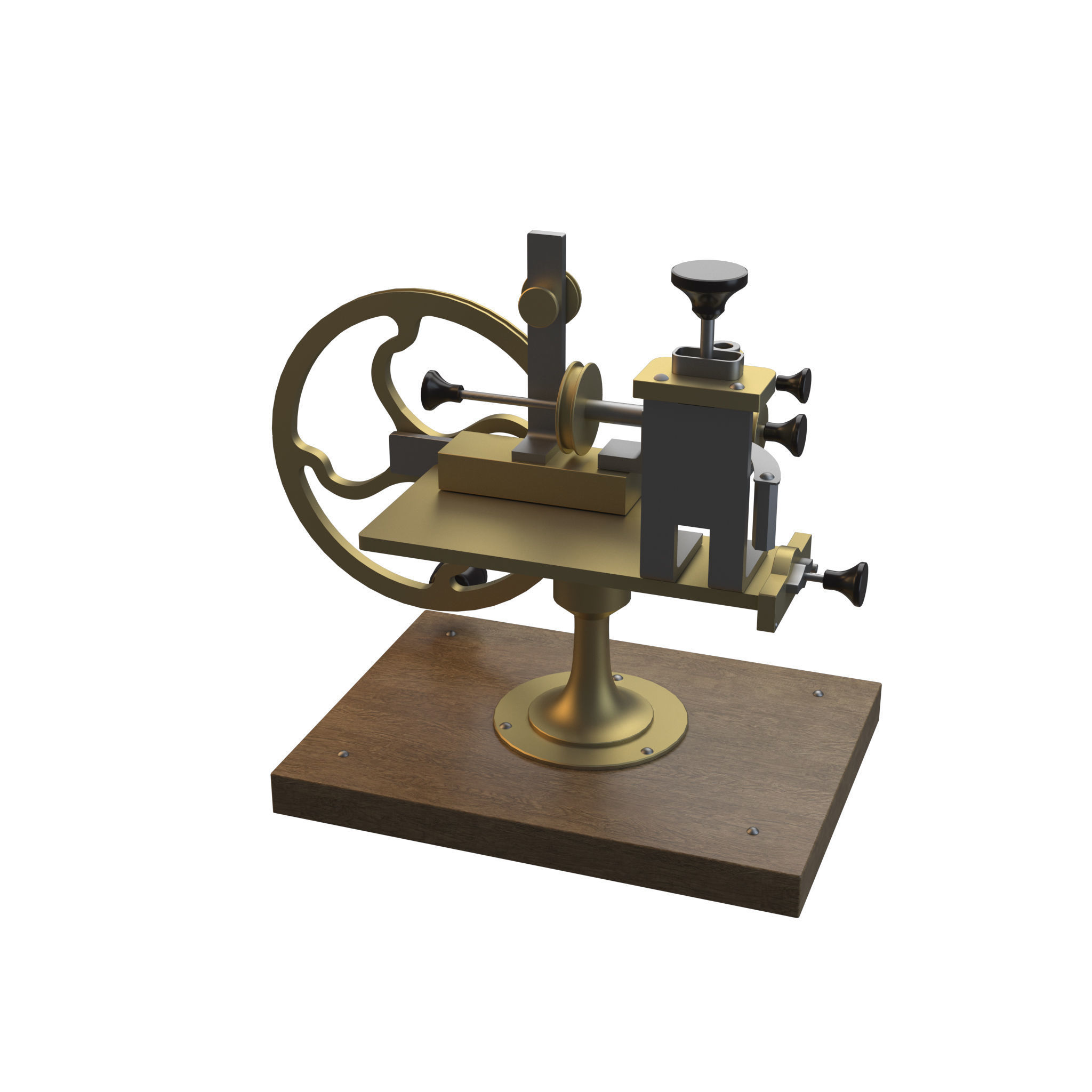Mechanism steam engine 3D model_2